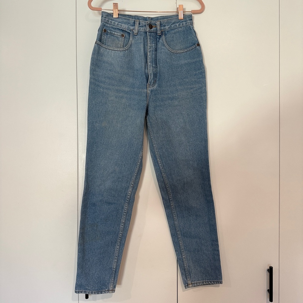 VINTAGE Red Taps Light Blue Denim Jeans
